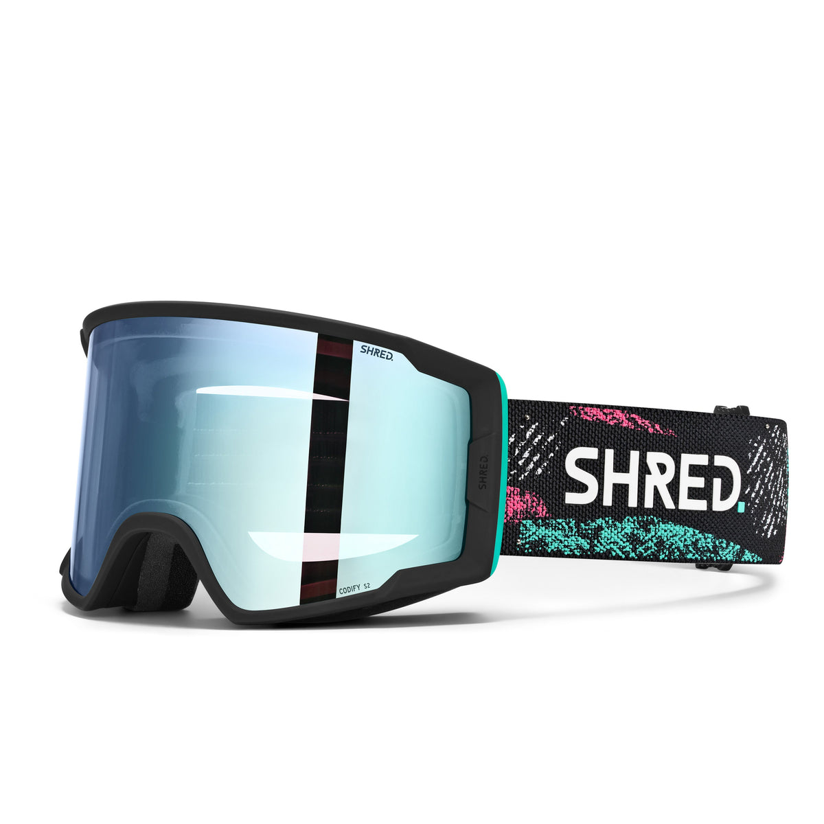 SHRED Codify goggles in Club Flash with CBL 2.0 ICE lens
