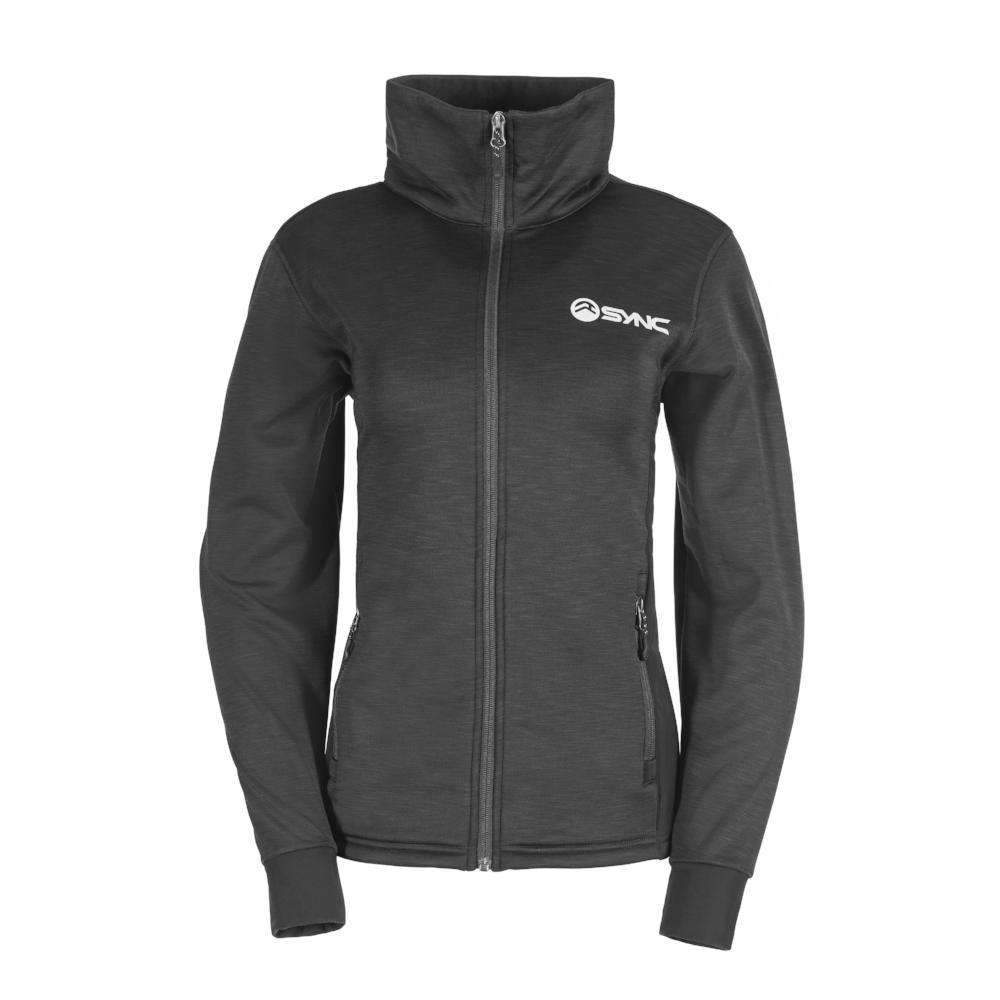sync-performance-black-women's-training-jacket-fleece-front
