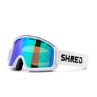 SHRED Monocle Pure White CBL Plasma goggles