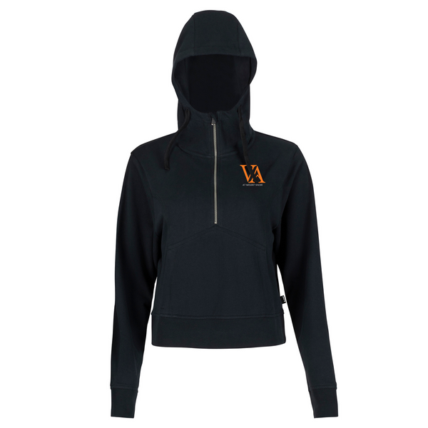 Women's 1/4 Zip Cotton Hoodie - Vermont Academy – Custom SYNC