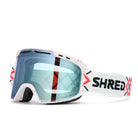SHRED Amazify goggles in Bigshow White Rust with CBL 2.0 ICE lens