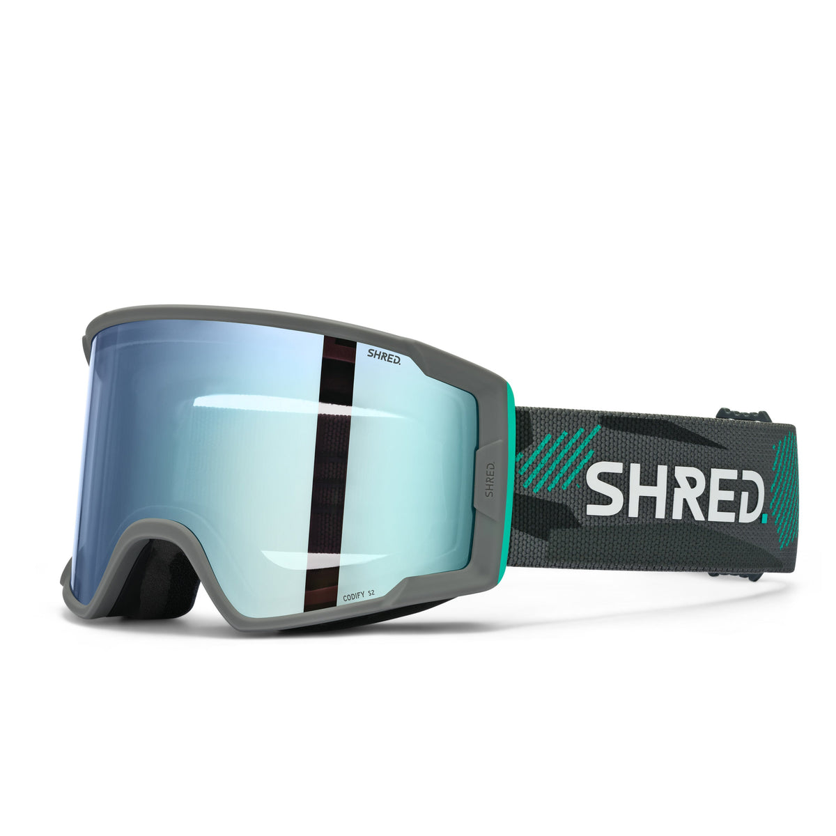 SHRED Codify goggles in Fog Flash with CBL 2.0 ICE lens