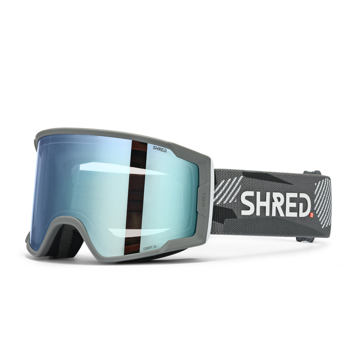 SHRED Codify goggles in Shades of Grey with CBL 2.0 ICE lens