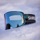 SHRED Gratify goggles in Bigshow White Rust with CBL 2.0 ICE lens