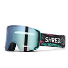 SHRED Gratify goggles in Club Flash with CBL 2.0 ICE lens