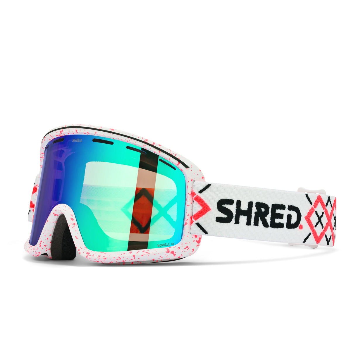 SHRED Monocle Bigshow White Rust CBL Plasma goggles