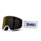 SHRED Simplify goggles in Pure White with CBL 2.0 GLACIER lens