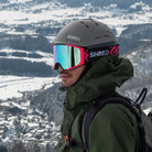 SHRED Simplify goggles in Bigshow White Rust with CBL 2.0 ICE lens