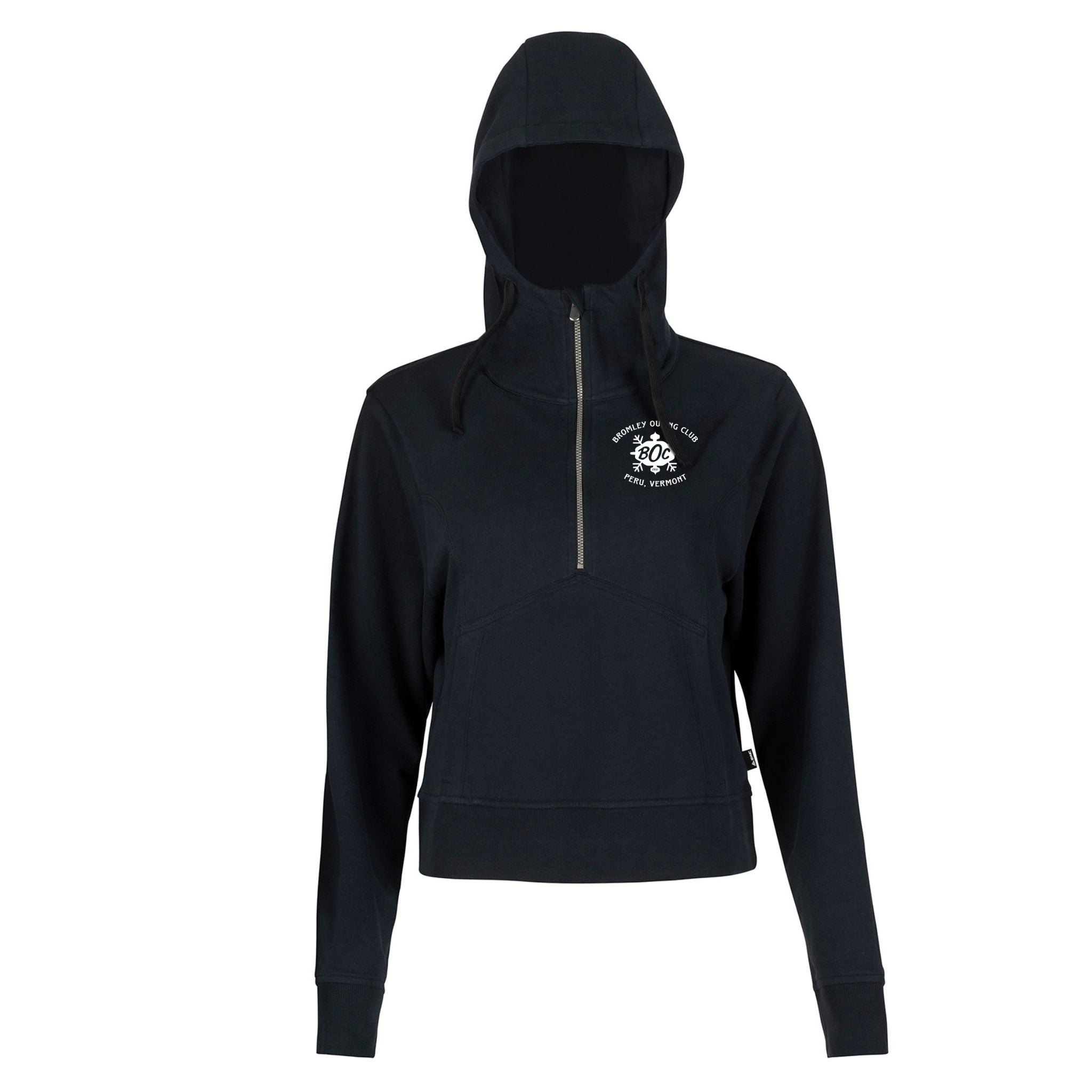 Women's 1/4 Zip Cotton Hoodie - Bromley Outing Club